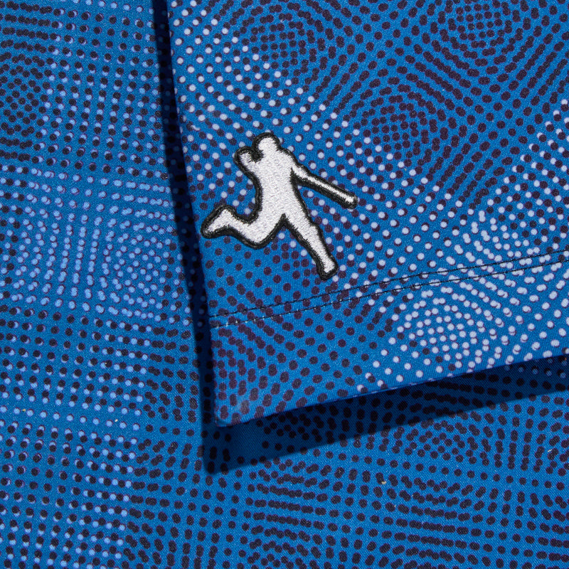 Diagonal Dot Plaid Polo